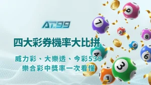 彩券中獎機率比較，威力彩大樂透今彩539與樂合彩差異