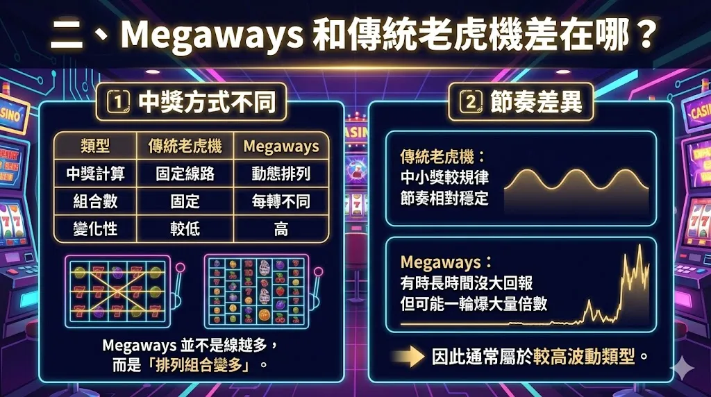 Megaways 是什麼？和傳統老虎機差在哪？AT99娛樂城 完整玩法解析