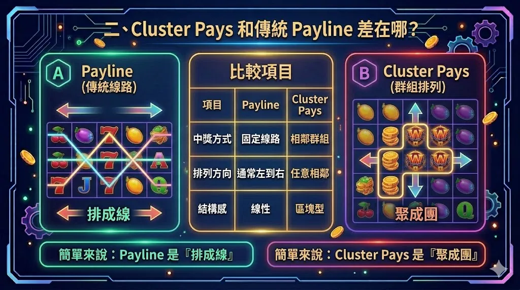Cluster Pays 是什麼？老虎機群組支付機制原理與風險解析