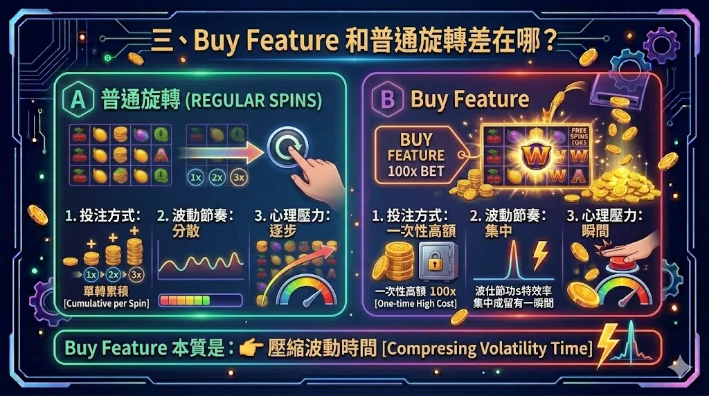 Buy Feature 有哪幾種？老虎機購買功能類型差異與風險結構解析