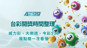 2026彩券開獎時間整理，威力彩大樂透今彩539對獎提醒