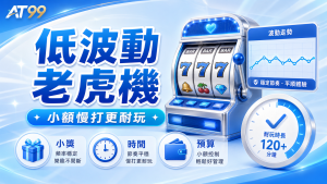 AT99 低波動老虎機,小額慢打、遊玩節奏與停損檢查